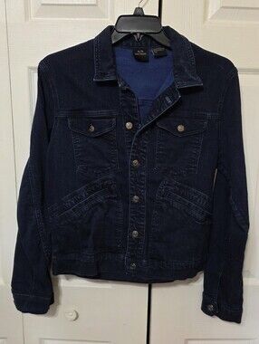 Armani Exchange Navy Blue Denim Jacket